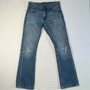 Levi’s Women’s Blue Denim Straight Jeans Size 30 Western Minimalist Classic